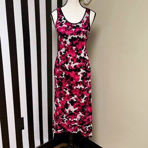 Kensie Pieces: Pink, Black, White Maxi Dress Size XS